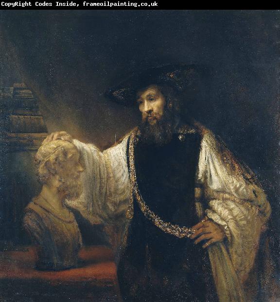 Rembrandt van rijn Aristotle Contemplating a Bust of Homer